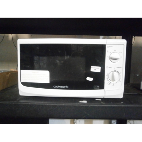 64 - Cookworks 700w microwave