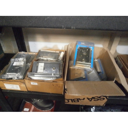 85 - Three boxes of new door locks