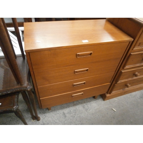 652 - A 4 drawer bedroom chest