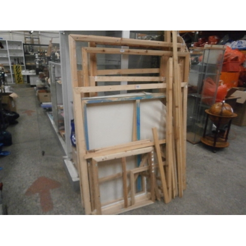 390 - Collection of large wooden art frames