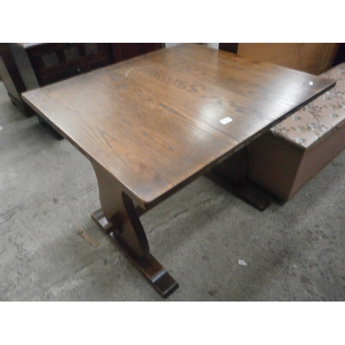 648 - Small oak refectory dining table