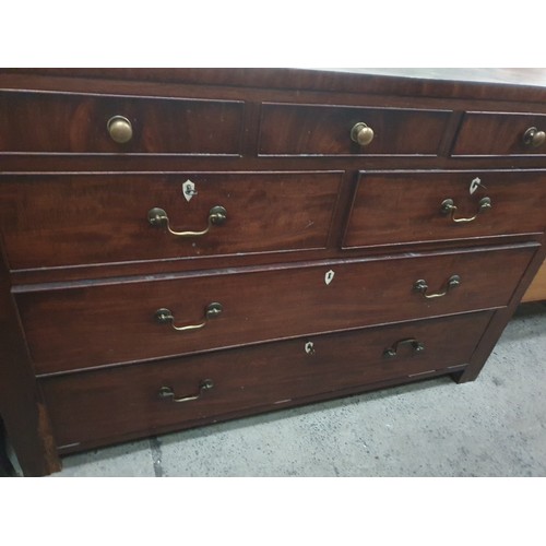 638 - 3 over 2 over 2 drawer chest