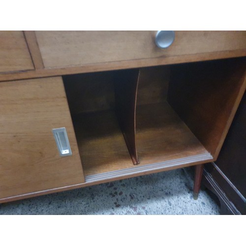 639 - Retro record cabinet as found back