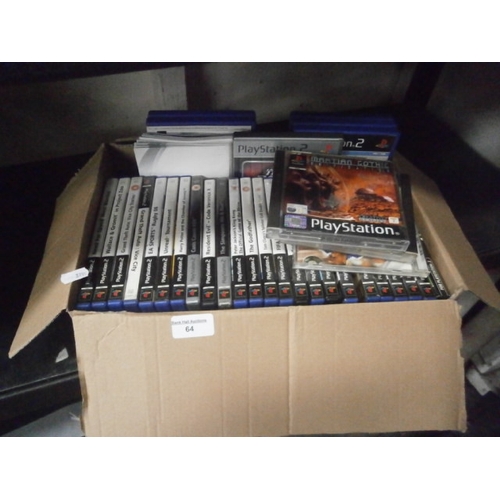 64 - Box full of mostly PS2 games