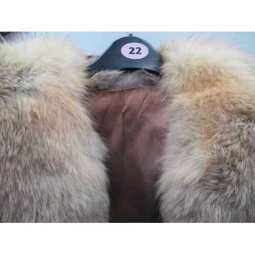 373 - Vintage English fur coat in good clean condition