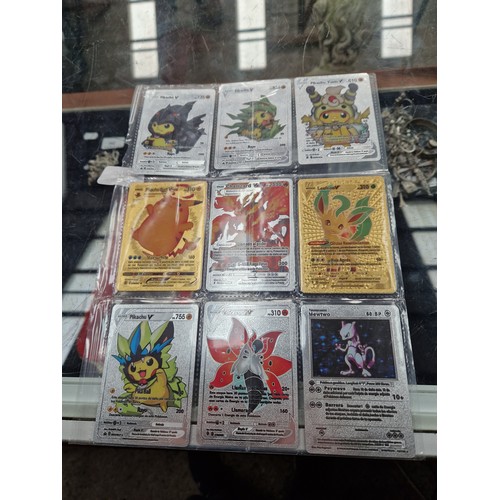 263 - Lot inc Pokemon gold and silver cards