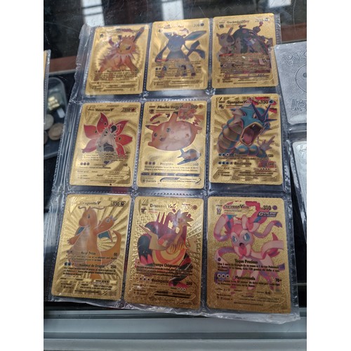 263 - Lot inc Pokemon gold and silver cards