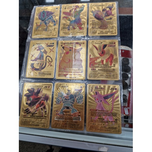 263 - Lot inc Pokemon gold and silver cards