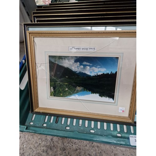 399 - Box of assorted framed artwork