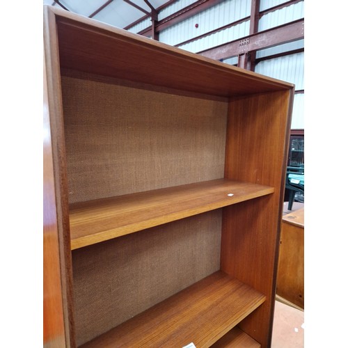 653 - Small retro teak wall unit