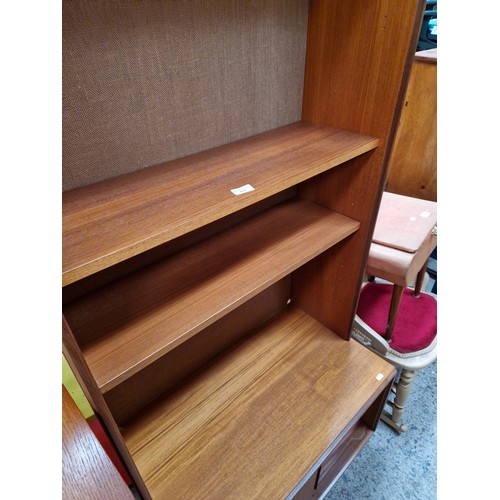 653 - Small retro teak wall unit