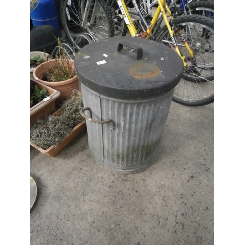 225 - Old galvanised bin