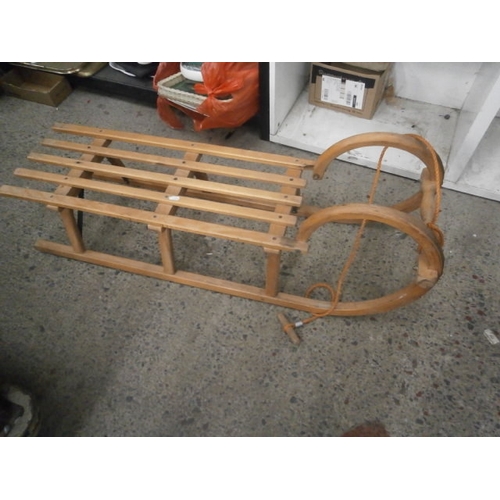 271 - Old wooden sledge