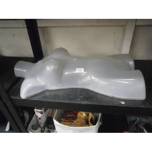 42 - Two plastic mannequin fronts