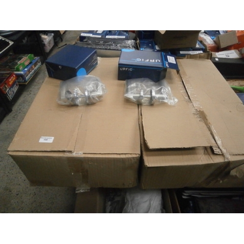 109 - Two boxes of new door handles