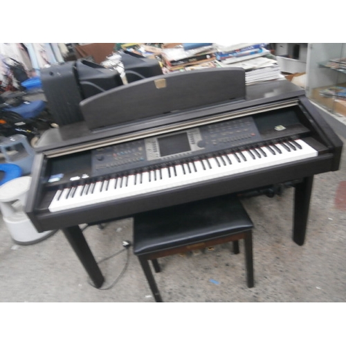 243 - Yamaha Clavinova electric organ, powers up no sound