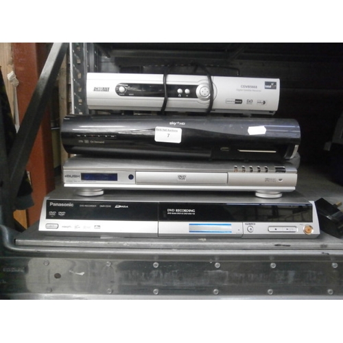 7 - Lot inc digital boxes and DVD players