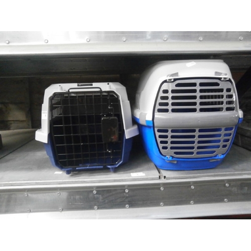 8 - Two pet carry cages