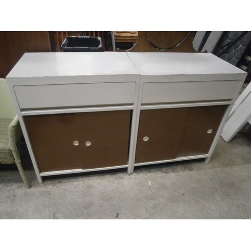 698 - A pair of vintage kitchen base units