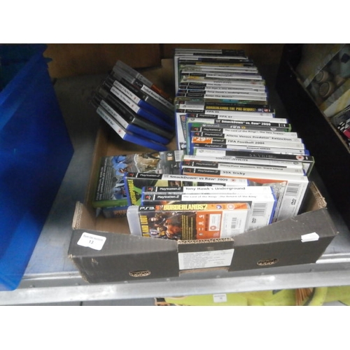 13 - Box full of assorted console games from xbox, xbox 360, playstation 2, playstation 3, wii and psp