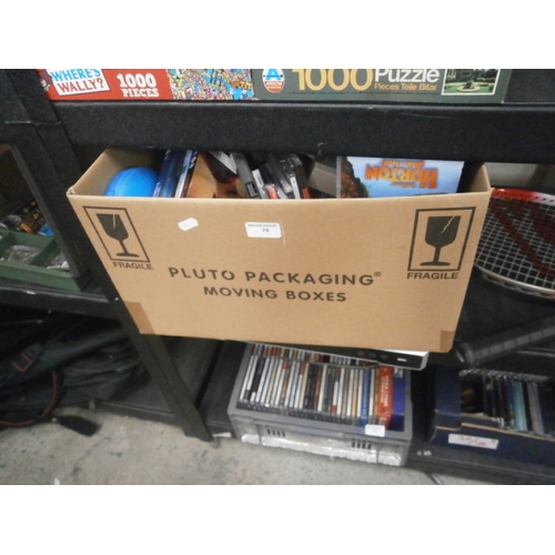 76 - Lot including assorted DVDs and Hikvision network video recorder