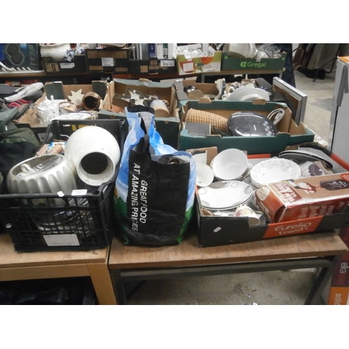 119 - Three boxes including assorted crockery and glasses