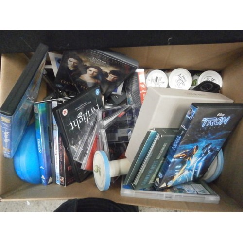 76 - Lot including assorted DVDs and Hikvision network video recorder