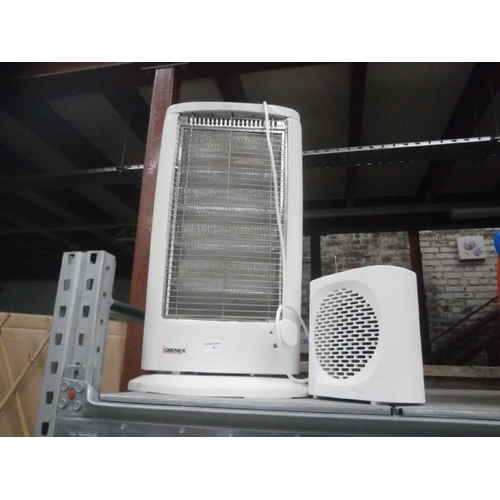 1 - Halogen and fan heaters both in working order