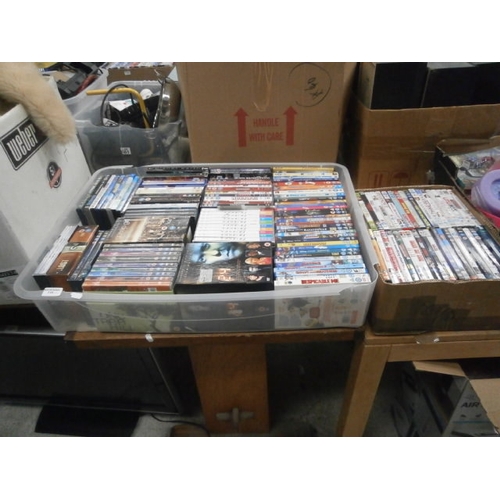 115 - Two boxes of DVDs