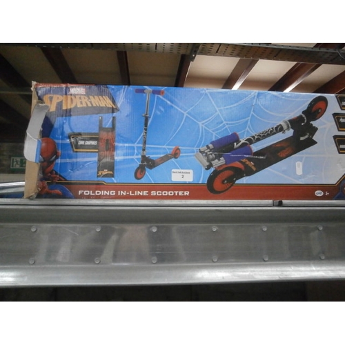 2 - Boxed Spider-Man scooter