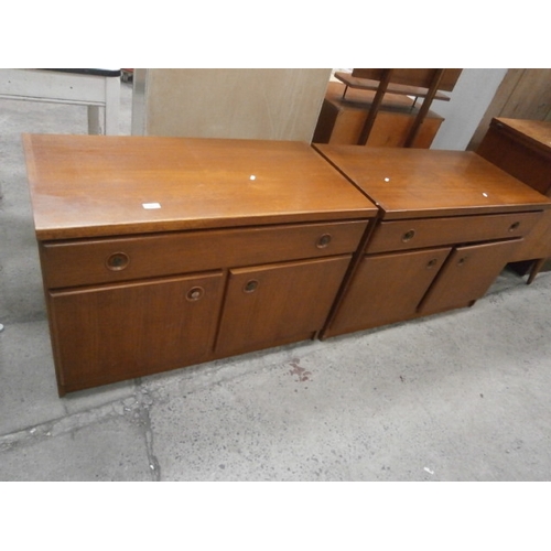 658 - Pair of small teak sideboards