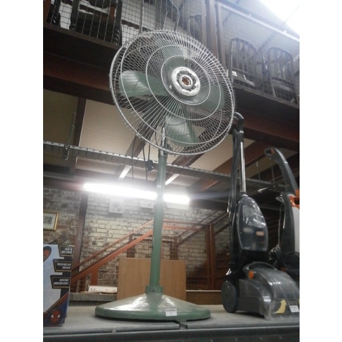 3 - Very large heavy metal floor standing fan in working order