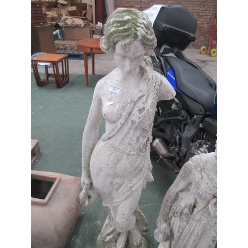 363 - Cast concrete garden figurine 52 inch tall