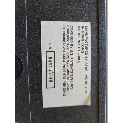 5 - Atari CX-2600 U Video computer system serial number 548155648