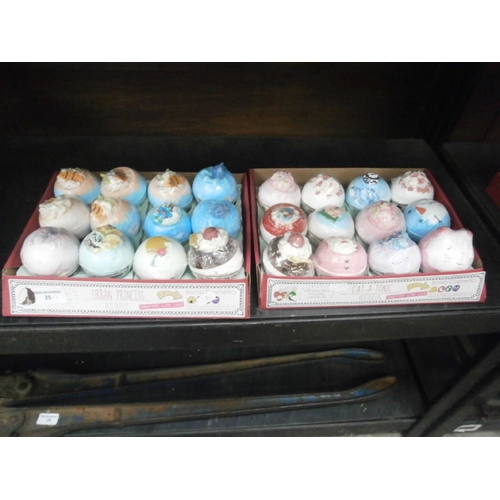 25 - 24 assorted bath bombs