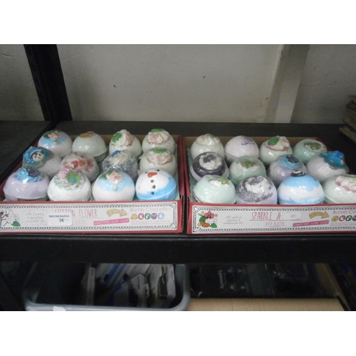 36 - 24 assorted bath bombs