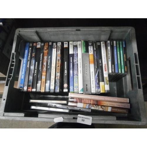 50 - Box of assorted computer games