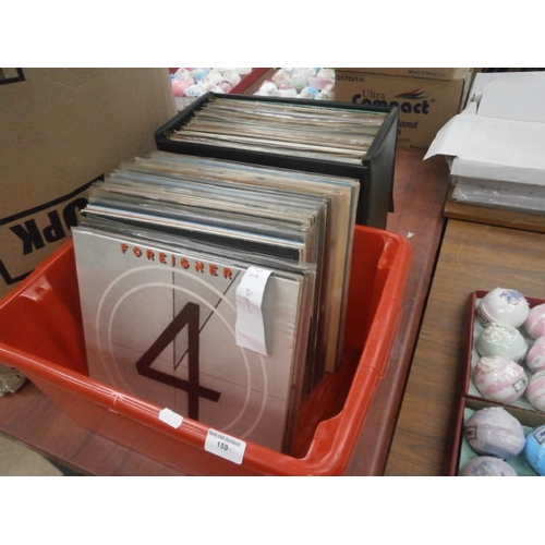 159 - Two boxes of assorted vinyl