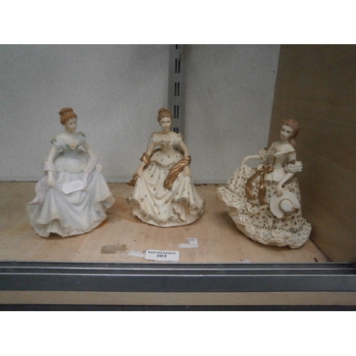 303 - Three Leonardo Collection figurines