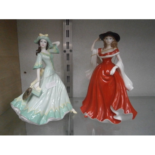 305 - Coalport and Leonardo collection figurines