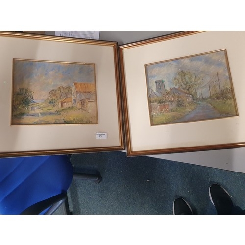 79 - 2 Winifred Mendham paintings