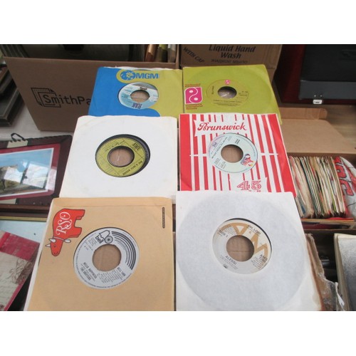 176 - Two boxes of vinyl 45s