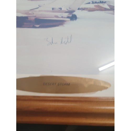 90 - Limited edition print desert storm by Eric Day with 3 signatures (signatures unknown) 22x28 inch