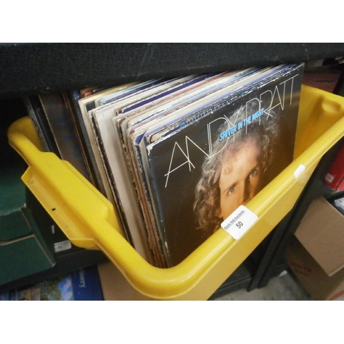 50 - Box of assorted vinyl