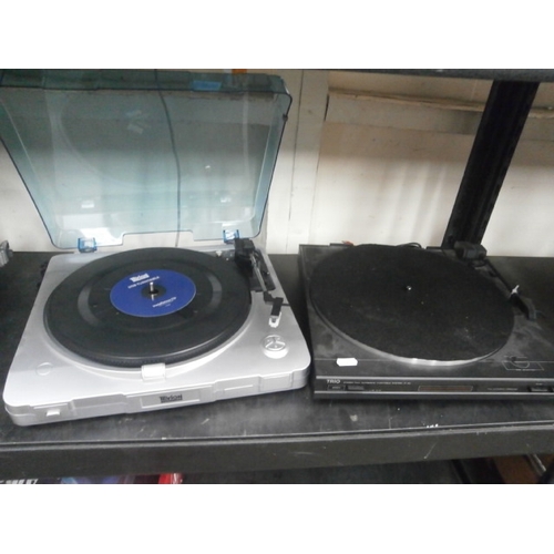 54 - Lot inc Trio stereo turntable and Tevion USB turntable