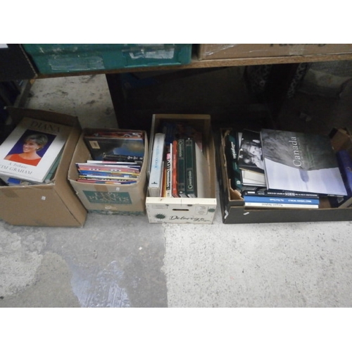 89 - Four boxes of assorted books