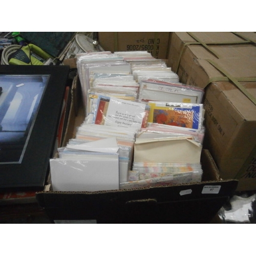 97 - Box of assorted greetings cards