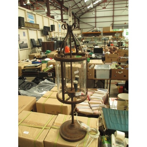 4 - Vintage heavy metal lamp