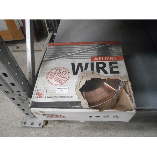 13 - Roll of Lincoln electric welding wire