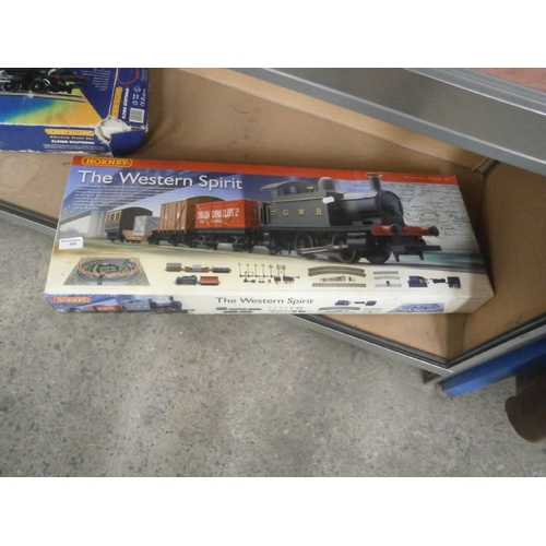 226 - Hornby Western Spirit train set box with some contents see extra pics